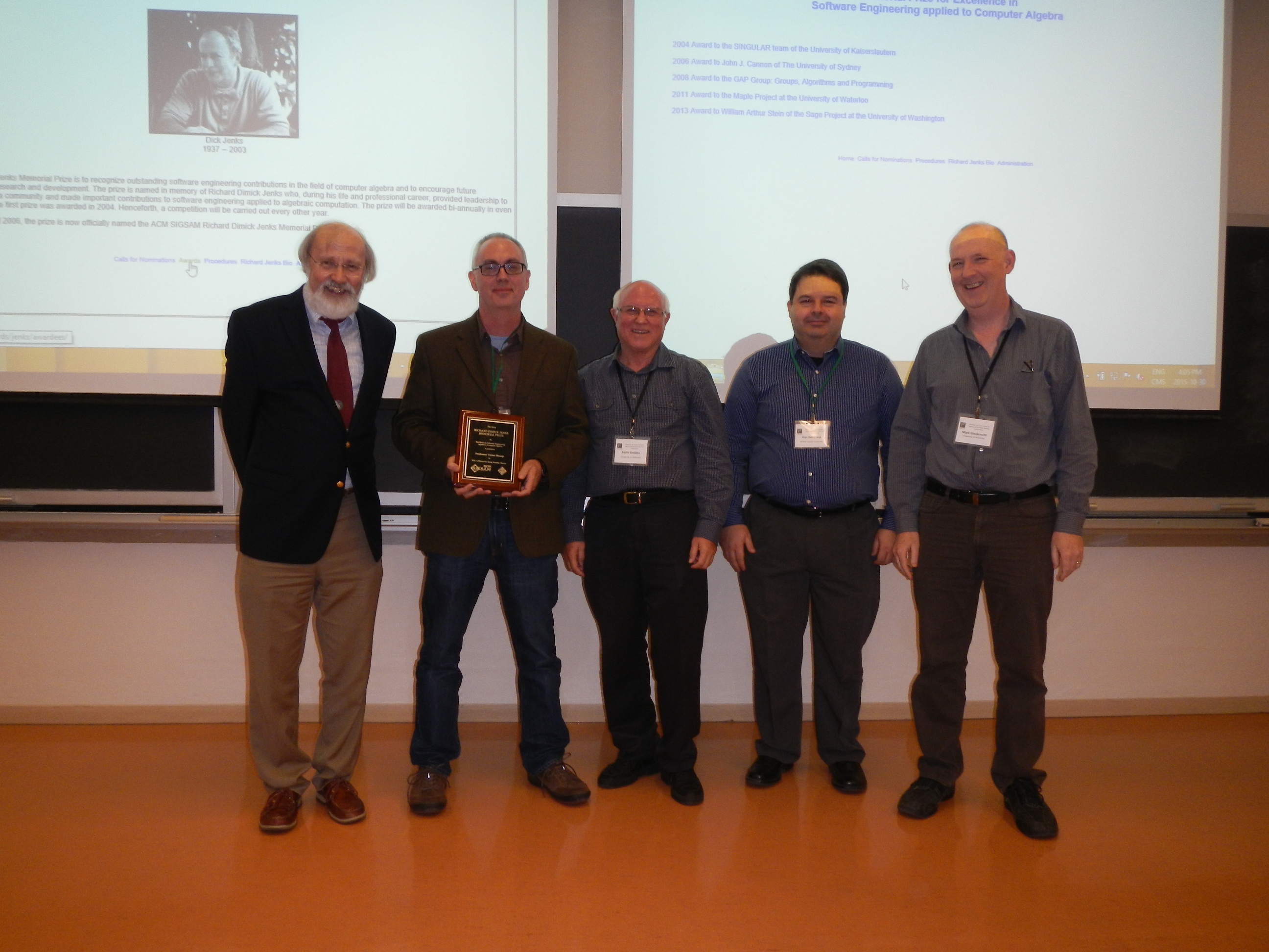 Image of the 2015 Jenks Prize Ceremony